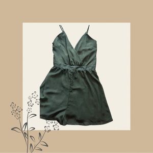 NWT Charlotte Russe Green Romper